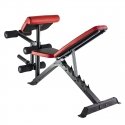 HMS Fitness LS3859 Regulējams svarcelšanas treniņu sols Pielāgojama atzveltne Regulējams sēdeklis Sp