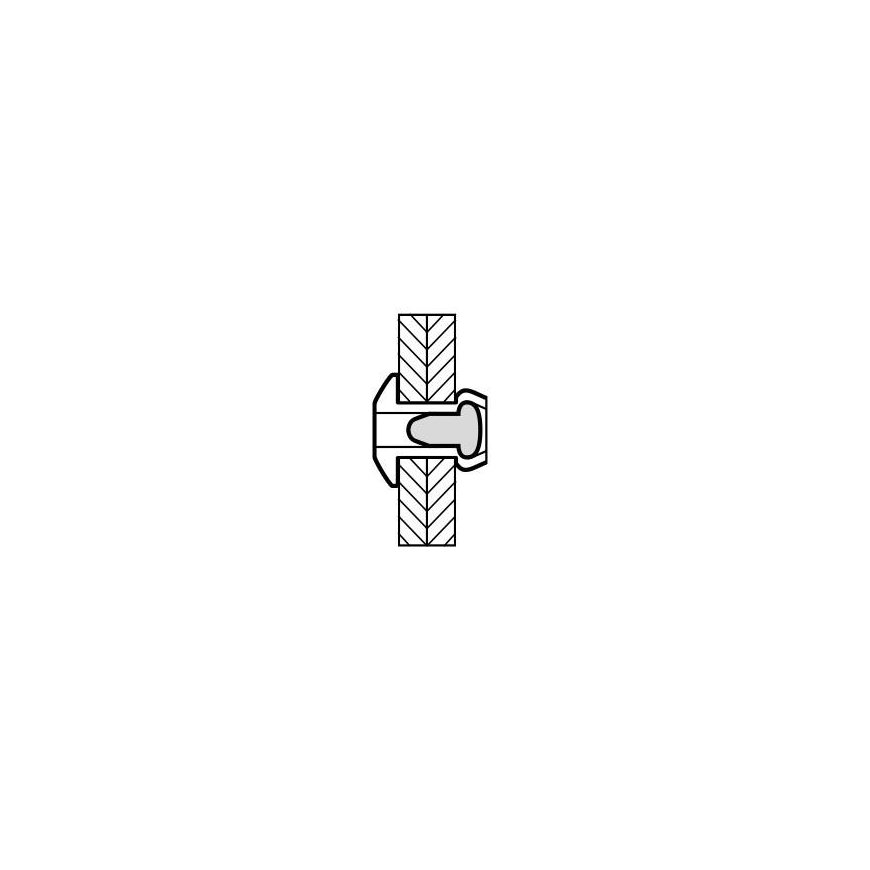 Rivets MASTERFIX 1031 4x8mm, 1000 pcs. – 2