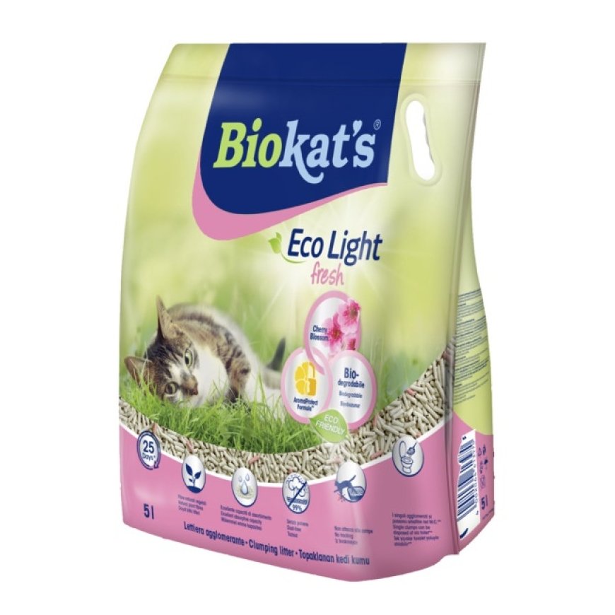 Eco-friendly cat litter - Gimborn Biokat's Eco Light Fresh Cherr