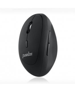 Perixx PERIMICE-719 Wireless Mouse Optical Vertical Vertical Clickless Black Silent