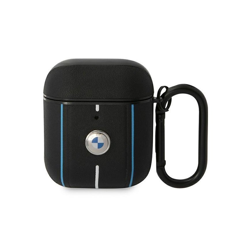 BMW BMA222RVSK AirPods 1/2 cover black/black Leather Color Lines