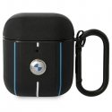 BMW BMA222RVSK AirPods 1/2 cover juoda/juodas Leather Color Lines BMW BMA222RVSK AirPods 1/2 cover juoda/juodas Leather Color Lines