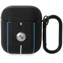 BMW BMA222RVSK AirPods 1/2 cover juoda/juodas Leather Color Lines BMW BMA222RVSK AirPods 1/2 cover juoda/juodas Leather Color Lines