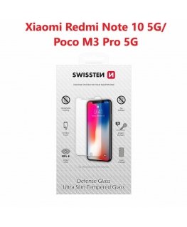 Swissten Ultra Slim Tempered Glass for Xiaomi Redmi Note 10 5G / Poco M3 Pro 5 G