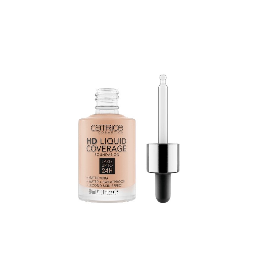 CATRICE HD Liquid Coverage 30 ml Pudele ar pipeti Šķidrs/Šķidrums 020 Rose Beige – 2