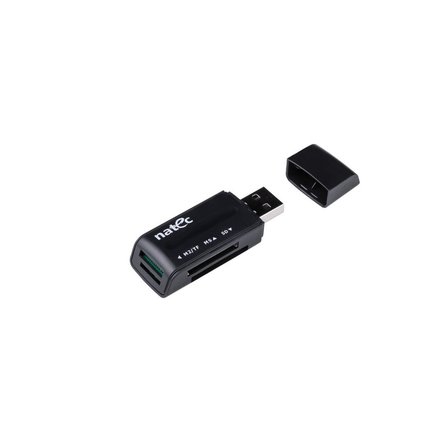 NATEC ANT 3 Mini karšu lasītājs USB 2.0 Melns