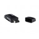 NATEC ANT 3 Mini karšu lasītājs USB 2.0 Melns NATEC ANT 3 Mini karšu lasītājs USB 2.0 Melns