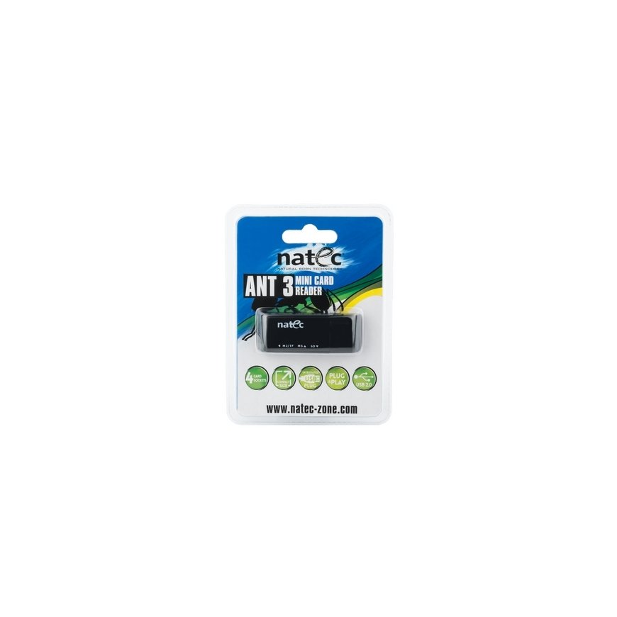 NATEC ANT 3 Mini кардридер USB 2.0 Черный – 3