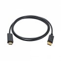 Akyga AK-AV-05 videokaabliadapter 1,8 m HDMI tüüp A (Standard) DisplayPort Must, Kuld Akyga AK-AV-05 videokaabliadapter 1,8 m HDMI tüüp A (Standard) DisplayPort Must, Kuld