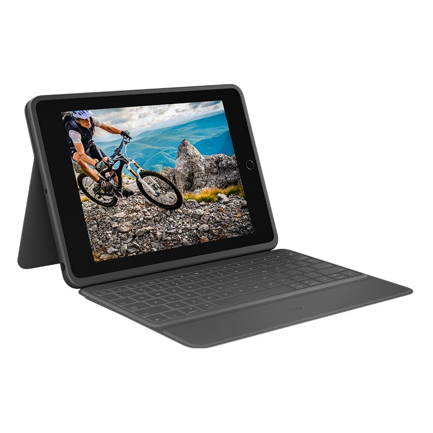 Logitech Rugged Folio QWERTZ Vācu Smart