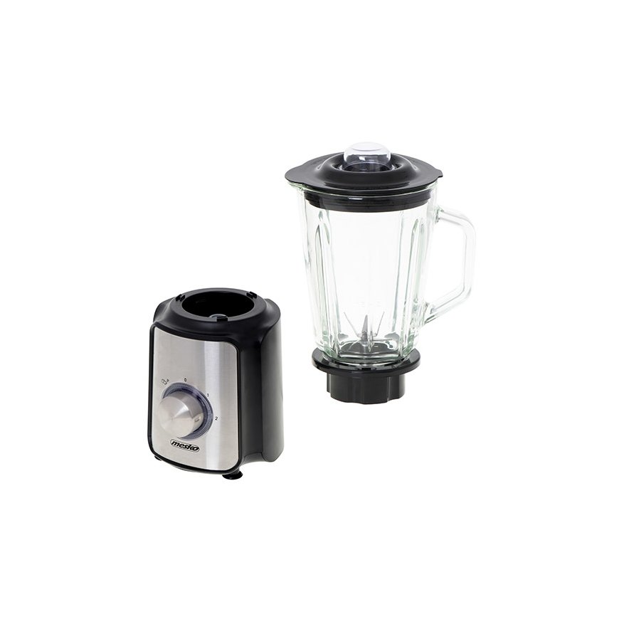 Mesko Home MS 4080 blenderis 1,5 L Galdvirsmas blenderis 1200 W Mellene, Tērauds, Caurspīdīgs – 5