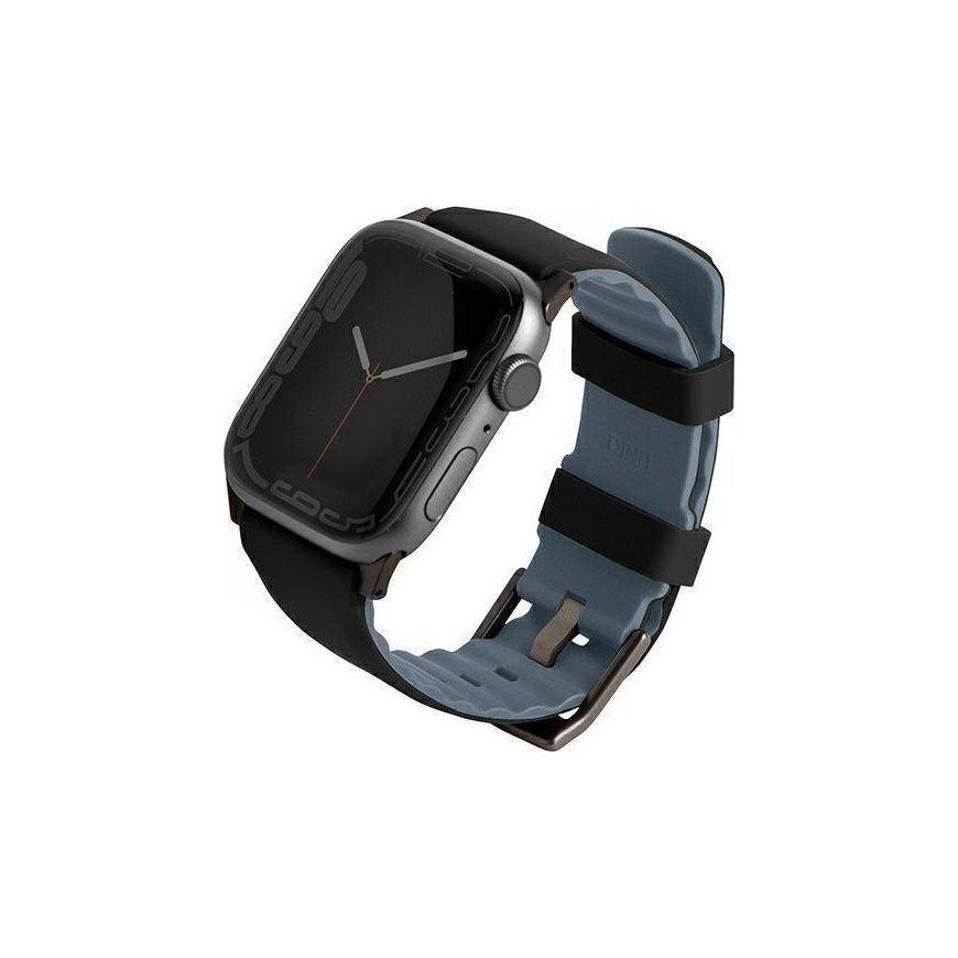 Uniq Smart Watch Apple Watch 4/5/6/7/8/SE/ULTRA Magnetic/Double Sided Strap, Black, 44/45/49mm
