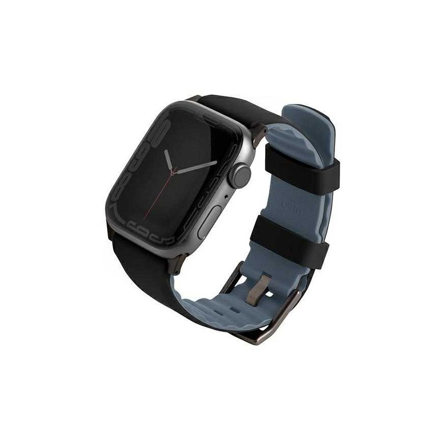 Uniq Išmaniojo laikrodžio Apple Watch 4/5/6/7/8/SE/ULTRA magnetinis/dvipusis dirželis, Juodos spalvos, 44/45/49mm – 2