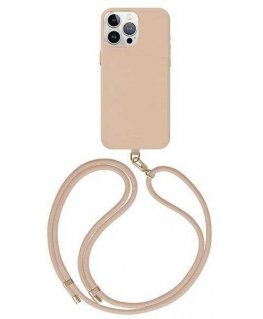 Dėklas Uniq Coehl Muse Apple iPhone 15 Pro Max Magsafe kombatibilis tok, dulkėtas nude / blizgus