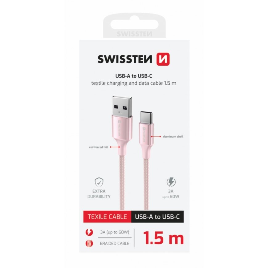Swissten Textile II USB - USB-C