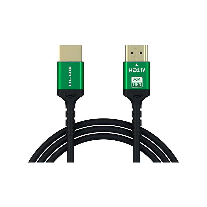 Blow HDMI-HDMI Green connector, straight, 3m