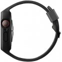 "Uniq Monos Apple Watch" 44/45 mm hibridinis dirželis ir dėklas, juodas "Uniq Monos Apple Watch" 44/45 mm hibridinis dirželis ir dėklas, juodas