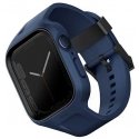 "Uniq Monos Apple Watch" 44/45 mm hibridinis dirželis ir dėklas, mėlynas "Uniq Monos Apple Watch" 44/45 mm hibridinis dirželis ir dėklas, mėlynas
