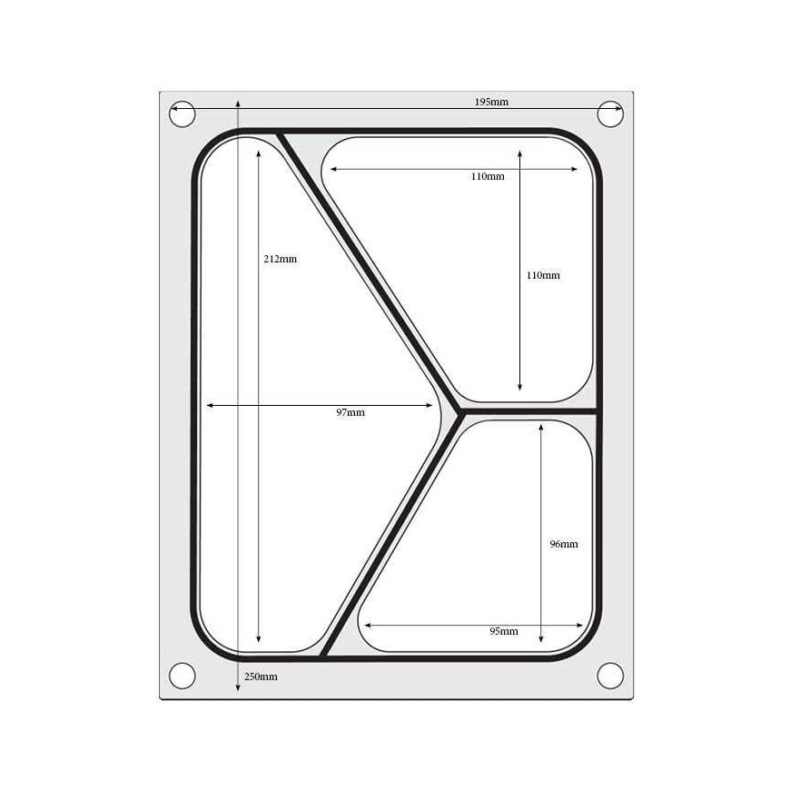 Matrix form Hendi with three-compartment tray 227x178 mm – 4