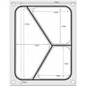 Matrix form Hendi with three-compartment tray 227x178 mm Matrix form Hendi with three-compartment tray 227x178 mm
