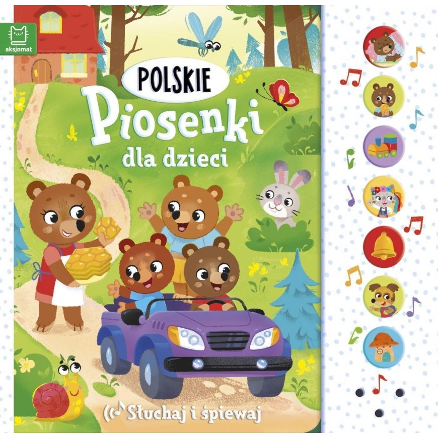 KNYGA Aksjomat Lenkiškos dainos vaikams. Klausyk ir dainuok