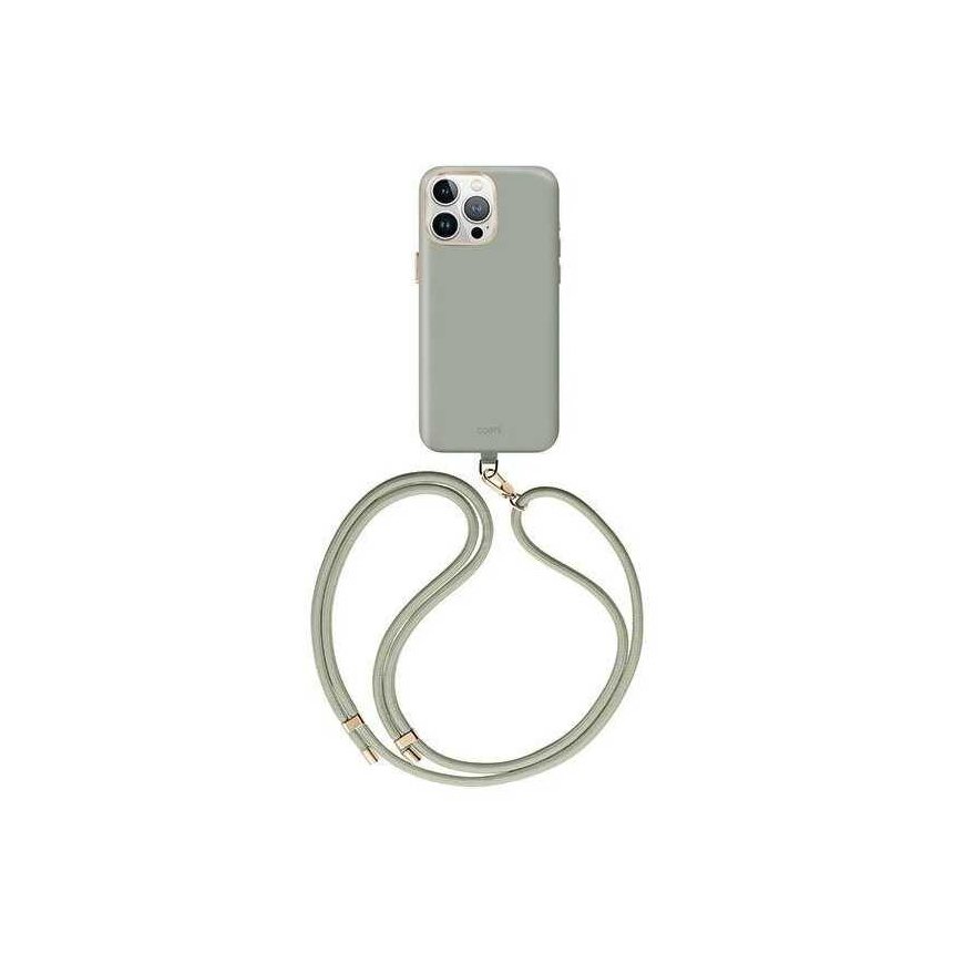 Case "Uniq Coehl Creme" Apple iPhone 15 Pro Max Magsafe compatible, sage / glance