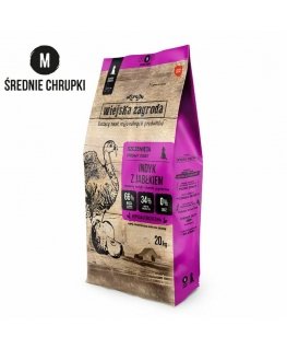 WIEJSKA ZAGRODA Turkey with Apple Crunchy M - Dry Food for Puppies - 20 kg