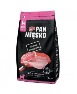 PAN MIĘSKO Veal with quail L puppy - dry dog food - 20kg