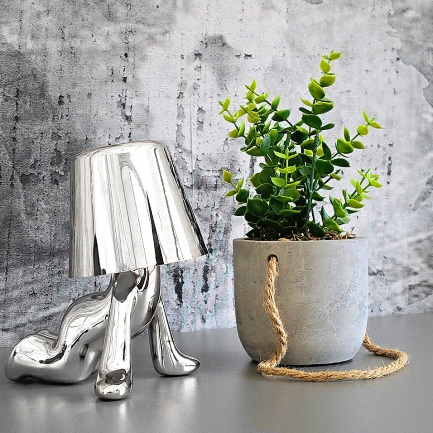 Night lamp Silver Man design E – 2