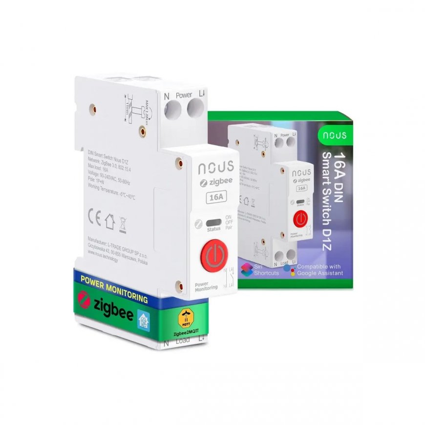 NOUS D1Z - Zigbee DIN Smart