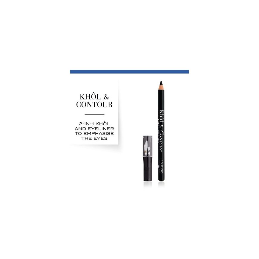 Bourjois Khol contour sharpener eye pencil 1,2 g Kohl 01 Noir-issime – 2