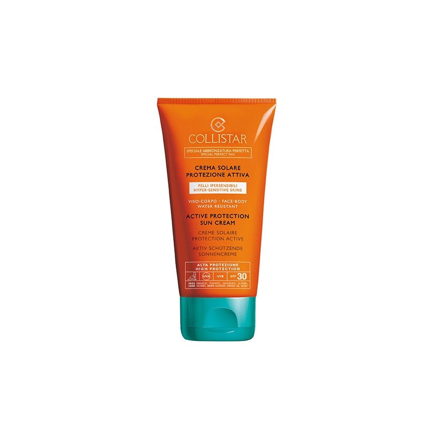 Collistar Active Protection Sun Cream Face Body SPF 30, 150 ml