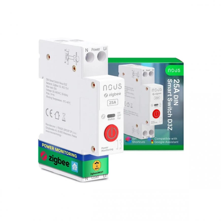 NOUS D3Z - Zigbee DIN Smart