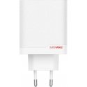 OnePlus SUPERVOOC 120W Dual Ports Power Adapter -verkkovirtalaturi, valkoinen