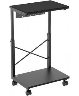 Stalas su ratukais CPU kompiuteriui su NanoRS lentyna, max 80kg, reguliuojamas aukštis 550~850mm, RS430