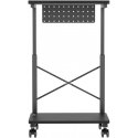 Stalas su ratukais CPU kompiuteriui su NanoRS lentyna, max 80kg, reguliuojamas aukštis 550~850mm, RS430 Stalas su ratukais CPU kompiuteriui su NanoRS lentyna, max 80kg, reguliuojamas aukštis 550~850mm, RS430