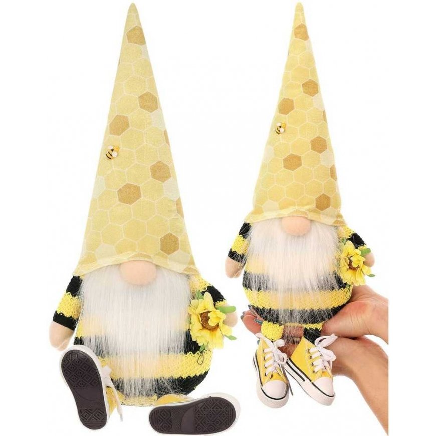 Saska Garden gnome sitting drone 35+6cm in sneakers spring decoration