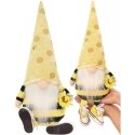 Saska Garden SKRZAT GNOM SIEDZĄCY TRUTEŃ 35+6CM W TRAMPKACH DEKORACJA WIOSENNA
