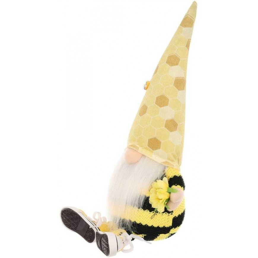 Saska Garden gnome sitting drone 35+6cm in sneakers spring decoration – 3