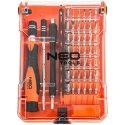 Neo Tools Tiksliųjų atsuktuvų antgaliai su rankena 45 vnt.