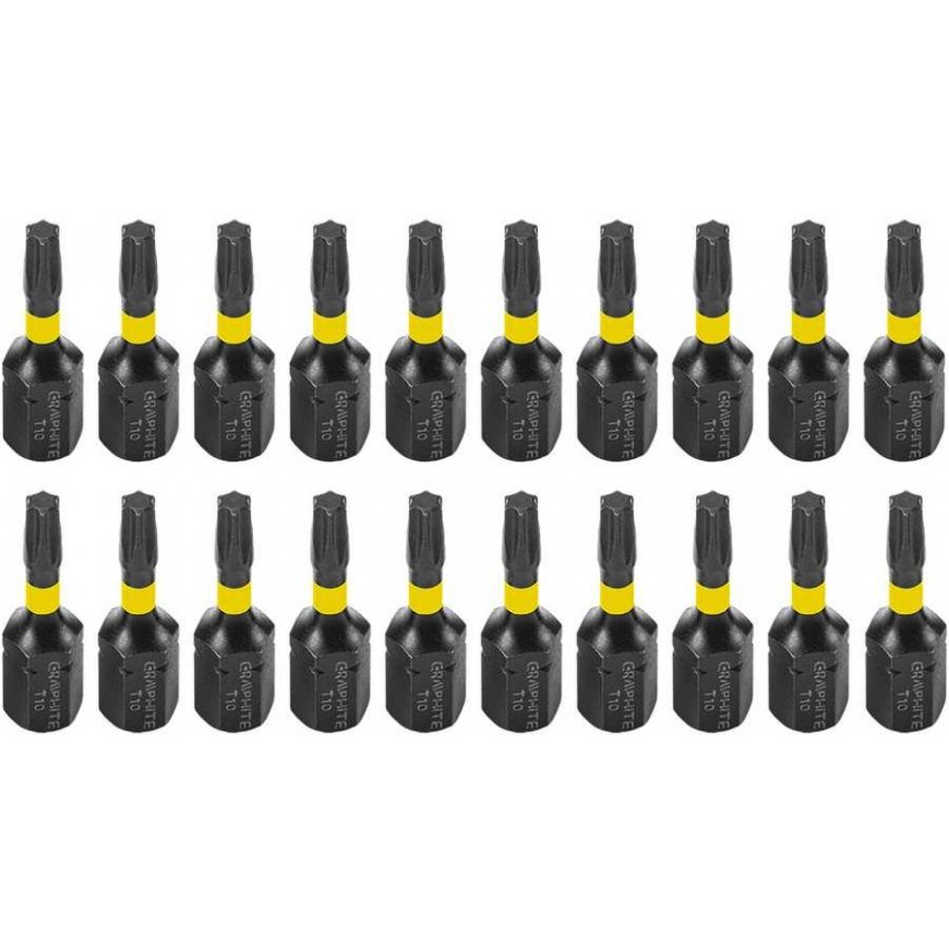 Graphite TX10 x 25 mm smūginiai antgaliai, 20 vnt. – 2