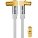 Wentronic 70422 koaksikālais kabelis 5 m Koaksiāls Balts Wentronic 70422 koaksikālais kabelis 5 m Koaksiāls Balts