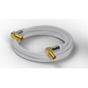 Wentronic 70422 coaxial cable 5 m White Wentronic 70422 coaxial cable 5 m White