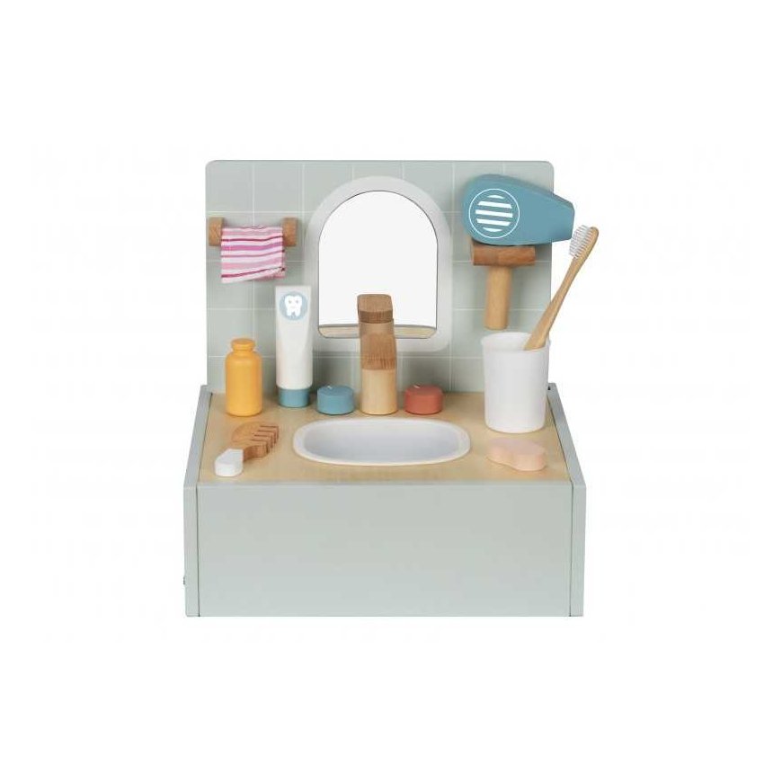 Tooky Toys toilet Bathroom Toilet Wooden Bathroom with accessories – 5