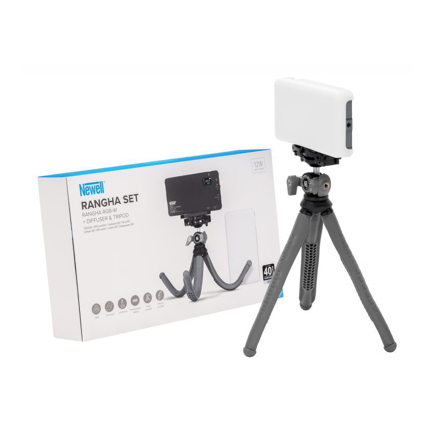 Newell Rangha Set - Rangha LED Light with Diffuser and Light Stand – 3