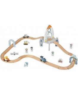 Tooky Toys Wooden Space Track Set
