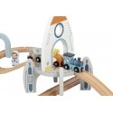 Tooky Toys Medinės kosminės trasos rinkinys Tooky Toys Medinės kosminės trasos rinkinys