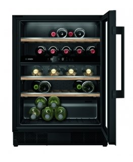 Bosch Serie 6 KUW21AHG0 veinikülmik Sisseehitatud Must 44 pudel(id)