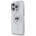Karl Lagerfeld KLHMP14LHLSCHH Apple iPhone 14 Pro 6.1" phone case white color IML Metal Choupette Head MagSafe Karl Lagerfeld KLHMP14LHLSCHH Apple iPhone 14 Pro 6.1" phone case white color IML Metal Choupette Head MagSafe