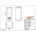 Mediclinics foam soap dispensers, 1.5 l, white Mediclinics foam soap dispensers, 1.5 l, white